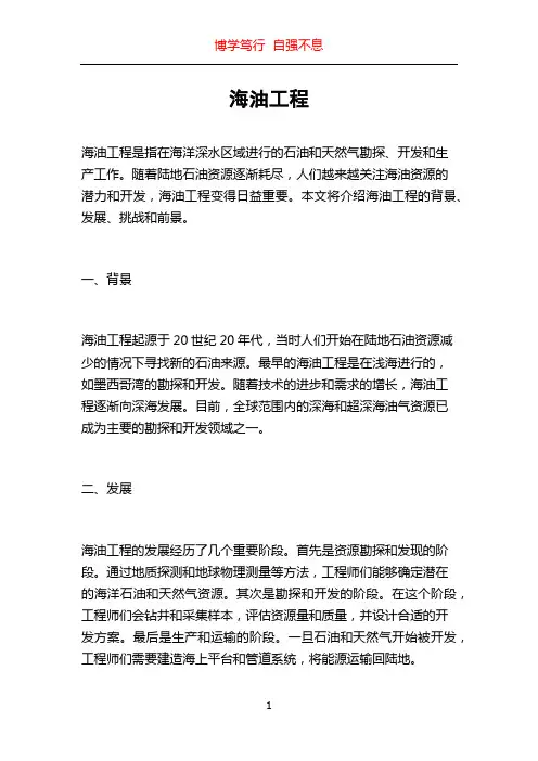 海油工程_精品文档
