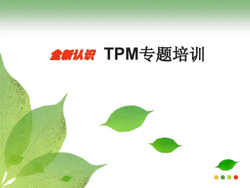 TPM基础知识(PPT101页)
