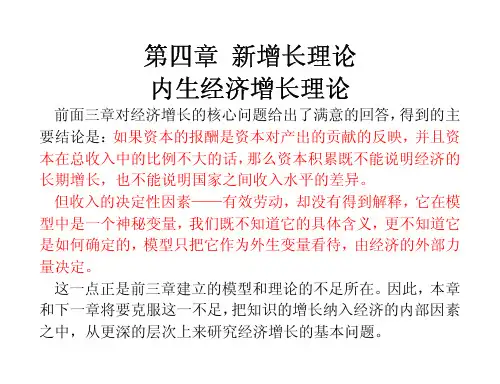新经济增长理论