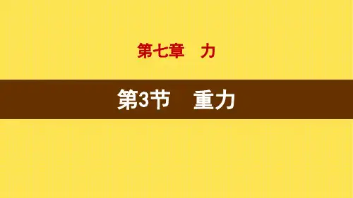 人教版八年级物理下册 (重力)力课件