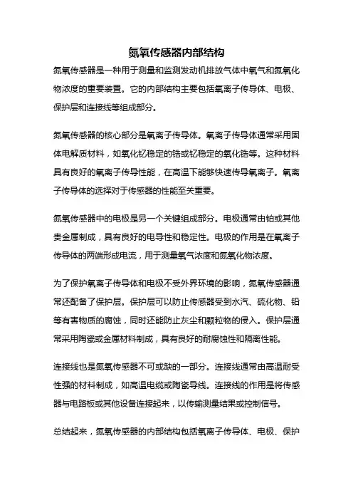氮氧传感器内部结构