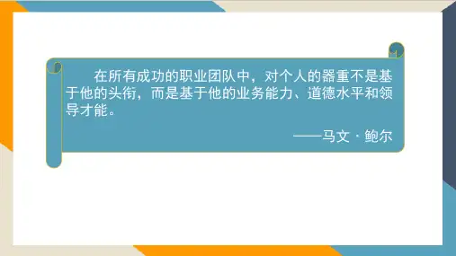 第七章  职业生涯管理  《人力资源管理综合实训》  PPT课件