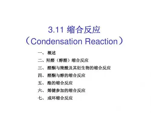 3.11 缩合反应资料
