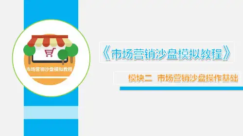 市场营销沙盘模拟教程 模块二 市场营销沙盘操作基础