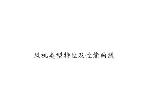 风机类型特性及性能曲线