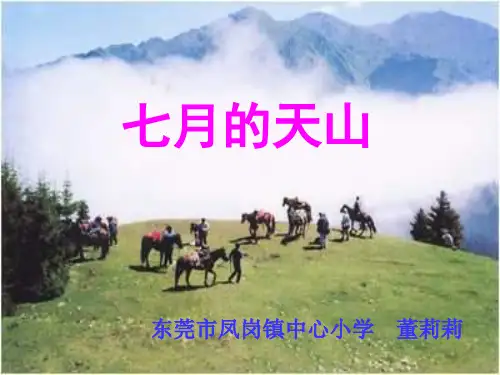 七月的天山PPT课件