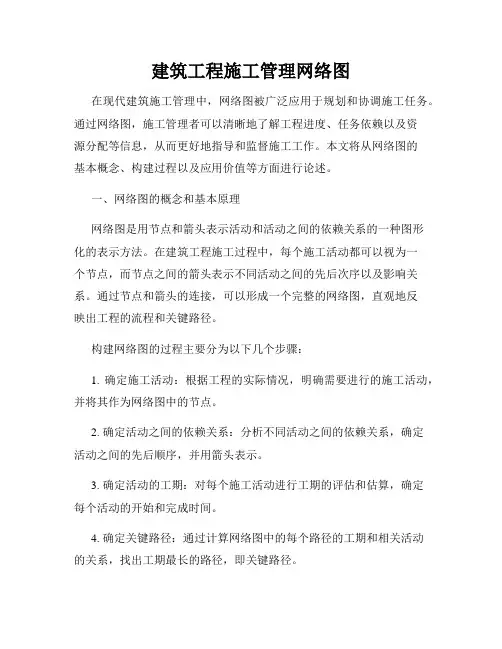 建筑工程施工管理网络图
