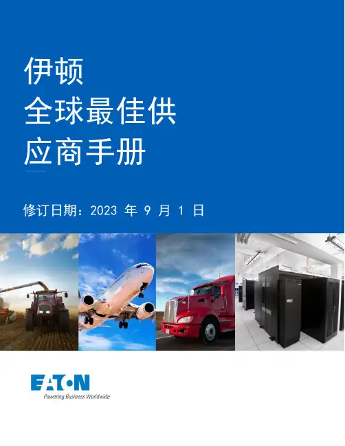 伊顿全球最佳供应商手册说明书