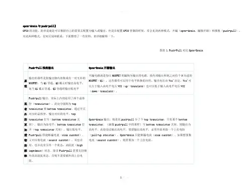 GPIO推挽输出和开漏输出详解