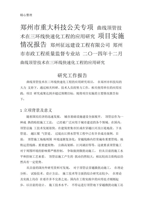 3项目实施情况分析报告