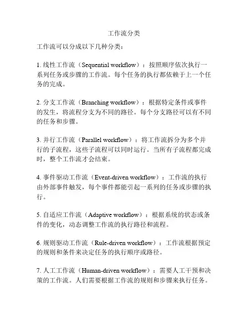 工作流分类