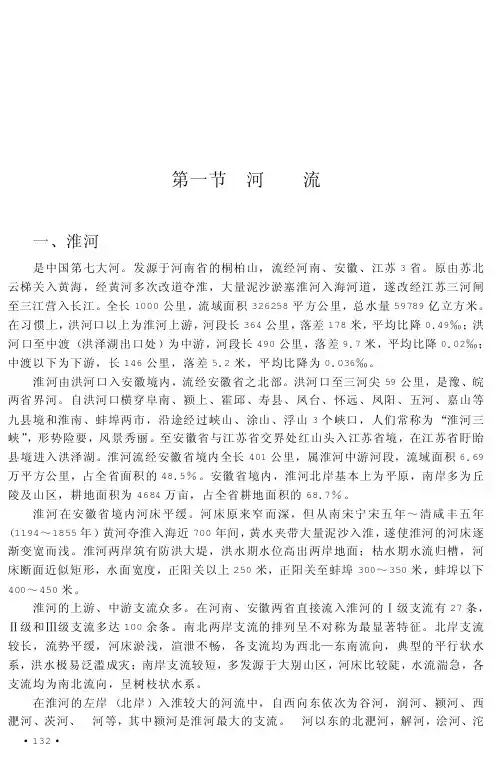 安徽河流（淮河水系）