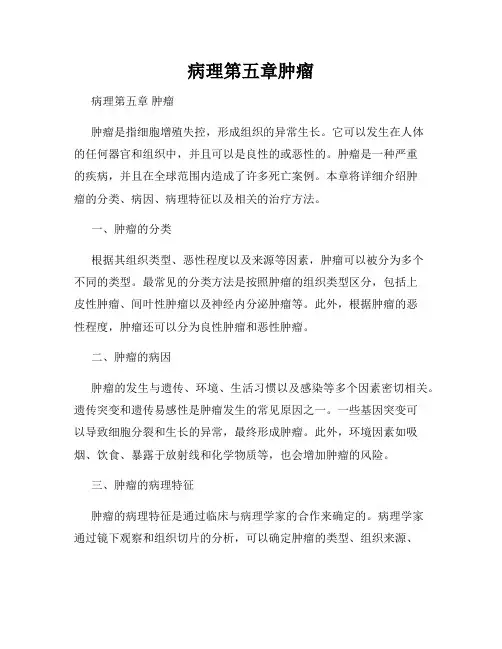 病理第五章肿瘤