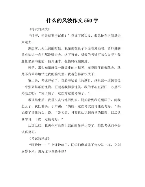 什么的风波作文550字
