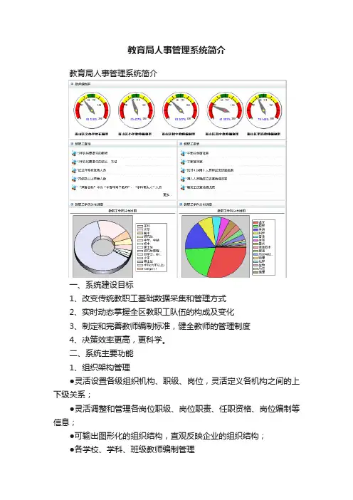 教育局人事管理系统简介