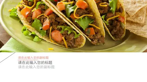 餐饮美食行业通用宣传PPT模板 (3)