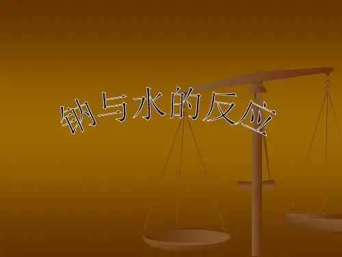 钠与水的反应.