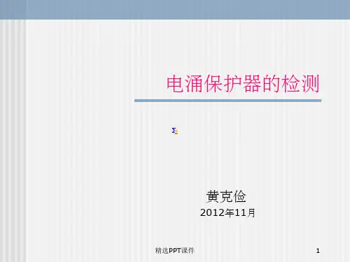 电涌保护器的检测ppt课件