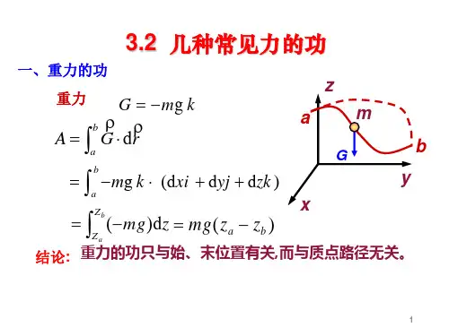 高校大学物理几种常见力的功课件