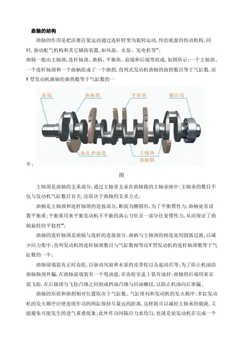 发动机曲轴结构设计