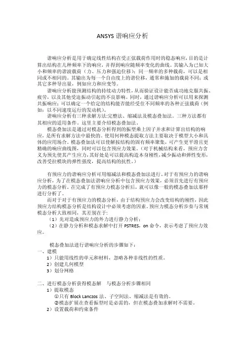ansys谐响应分析