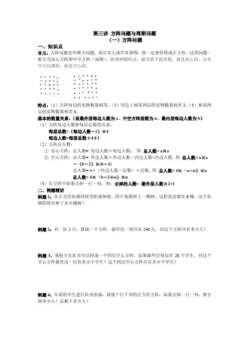方阵问题与周期问题