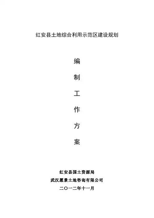 示范区工作方案
