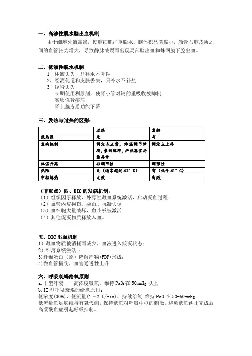 病生重点必考十三道!!!(精华)