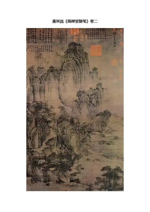 董其昌《画禅室随笔》卷二
