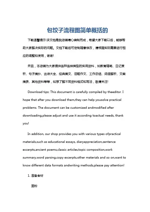 包饺子流程图简单概括的