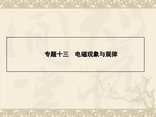 高中物理学业水平考试名师专题指导课件专题 电磁现象与规律(35张ppt)