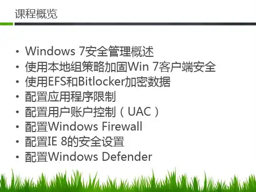 精选06加固Win7桌面安全
