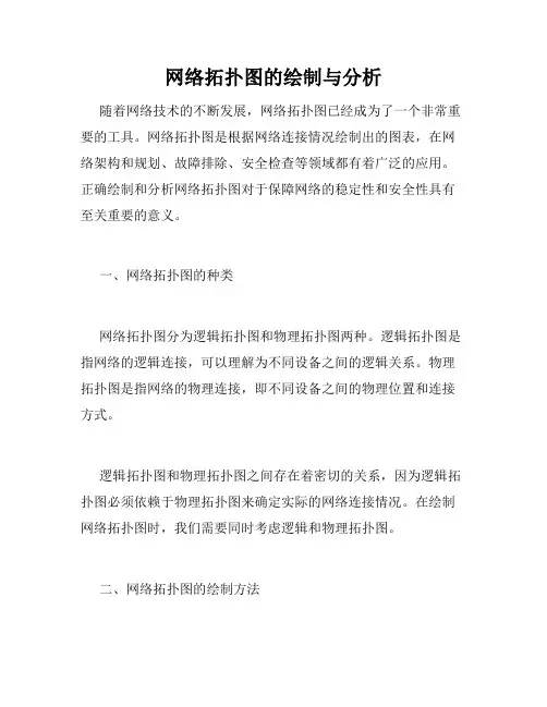 网络拓扑图的绘制与分析