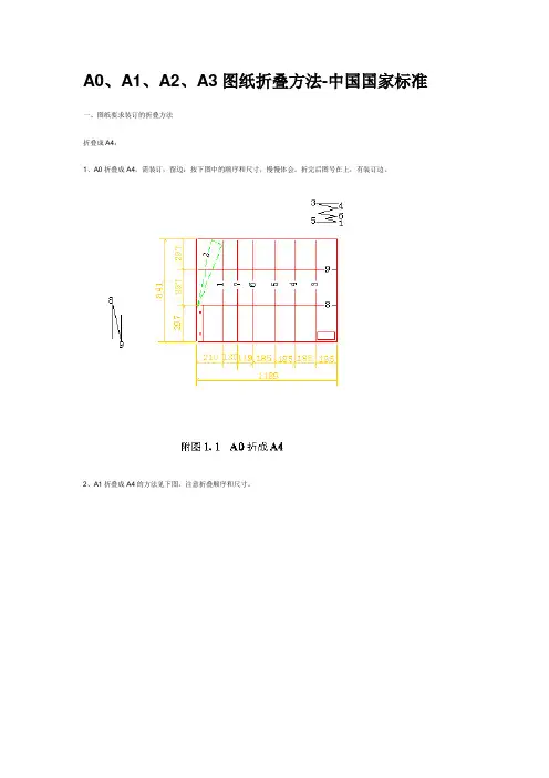 图纸折叠规范