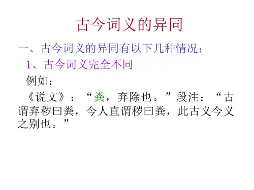 04古今词义的异同