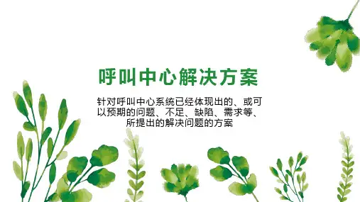 呼叫中心解决方案
