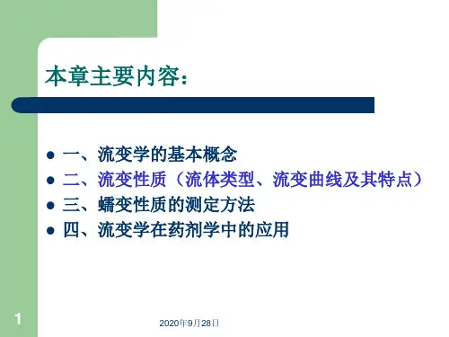 流变学基础PPT课件
