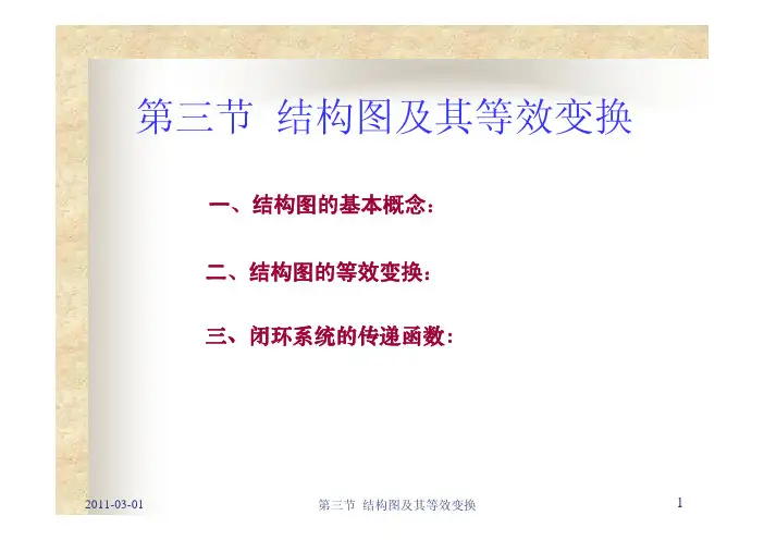 自动控制原理结构图及其等效变换