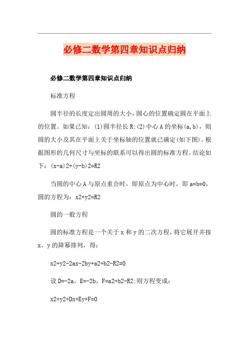 必修二数学第四章知识点归纳