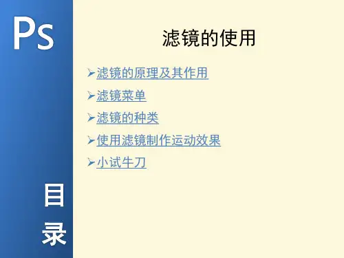滤镜的使用