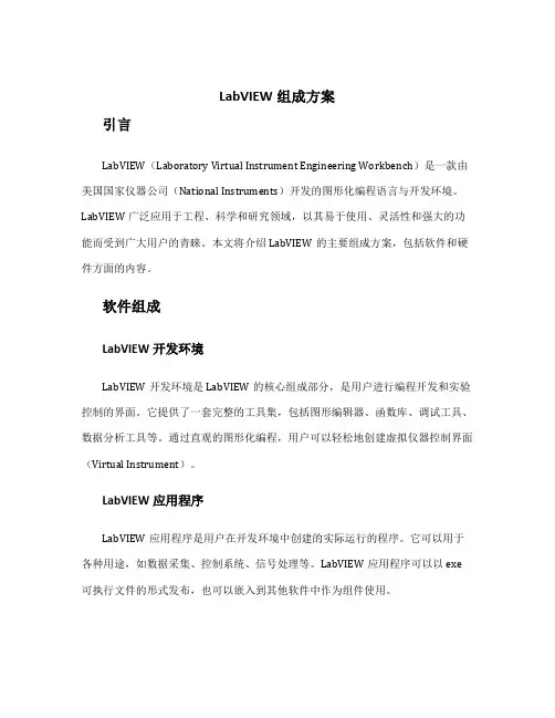 labview组成方案