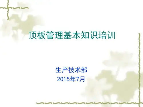 顶板基本知识培训PPT课件