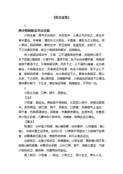 《医宗金鉴》