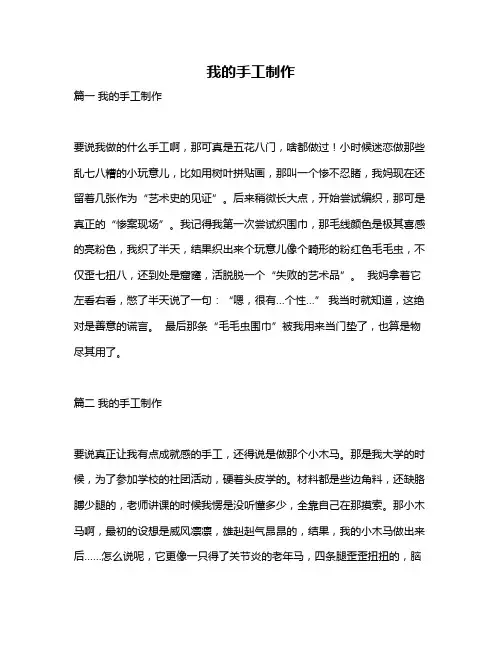 作文《我的手工制作》