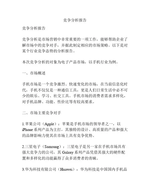 竞争分析报告
