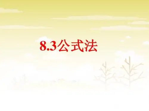 《公式法》课件1-优质公开课-北京版7下精品