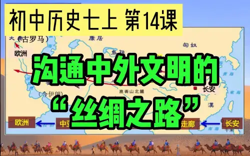 初中历史初一七年级上册第14课 沟通中外文明的丝绸之路