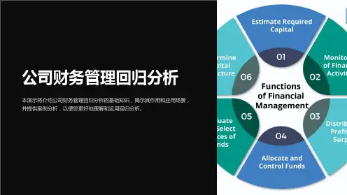 公司财务管理回归分析
