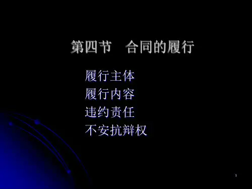 《合同履行》PPT课件