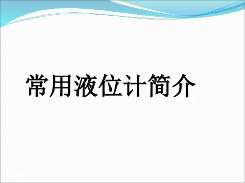 常用液位计简介..